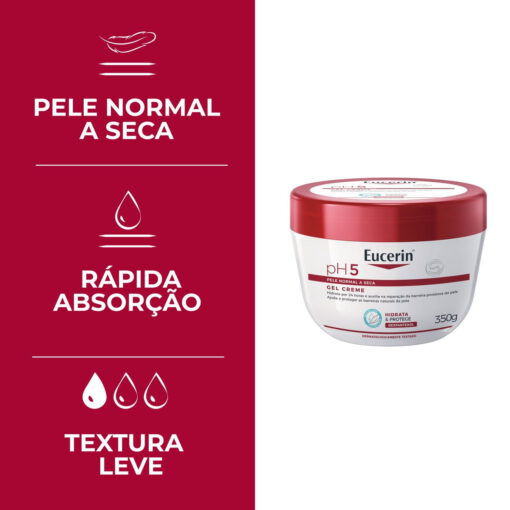 Eucerin pH5 Gel Creme Hidratante Corporal 350ml - Image 2