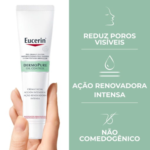 Eucerin Dermo Pure Gel Creme Ação Renovadora Intensa 40ml - Image 2