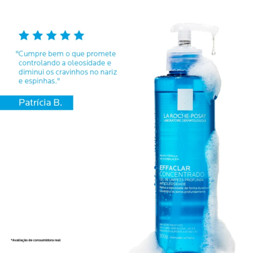 La Roche-Posay Effaclar Concentrado Gel de Limpeza Facial 300g - Image 5