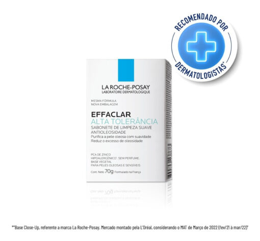 EFFACLAR ALTA TOLERÂNCIA SABONETE FACIAL CONCENTRADO PARA PELE OLEOSA E ACNEICA EM BARRA 70g - Image 2