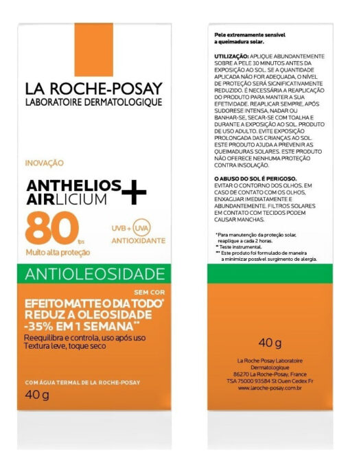 ANTHELIOS AIRLICIUM ANTIOLEOSIDADE SEM COR FPS 80 40g - Image 4