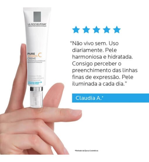 PURE VITAMIN C CREME ANTI RUGAS COM ÁCIDO HIALURÔNICO 40ml - Image 4