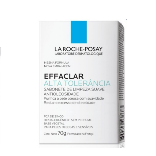 EFFACLAR ALTA TOLERÂNCIA SABONETE FACIAL CONCENTRADO PARA PELE OLEOSA E ACNEICA EM BARRA 70g
