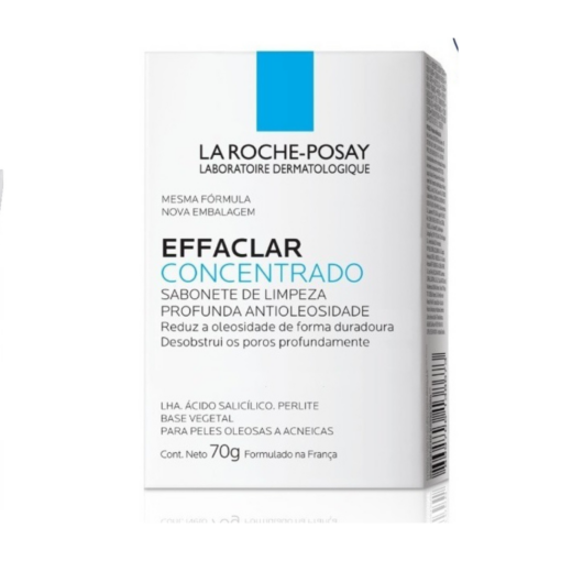 EFFACLAR CONCENTRADO SABONETE BARRA PARA PELES OLEOSA ACNEICA 70g