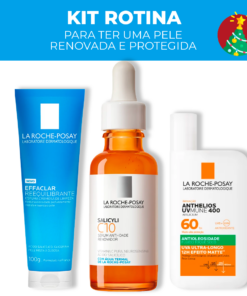 Kit La Roche-Posay - Rotina para uma Pele Renovada e Protegida (3 PRODUTOS)