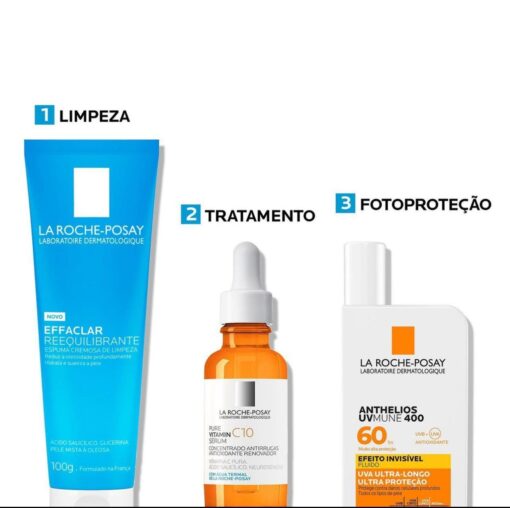 Kit La Roche-Posay - Rotina para uma Pele Renovada e Protegida (3 PRODUTOS) - Image 3
