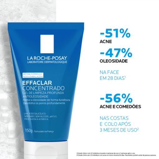 EFFACLAR CONCENTRADO GEL LIMPEZA FACIAL 150g - Image 8