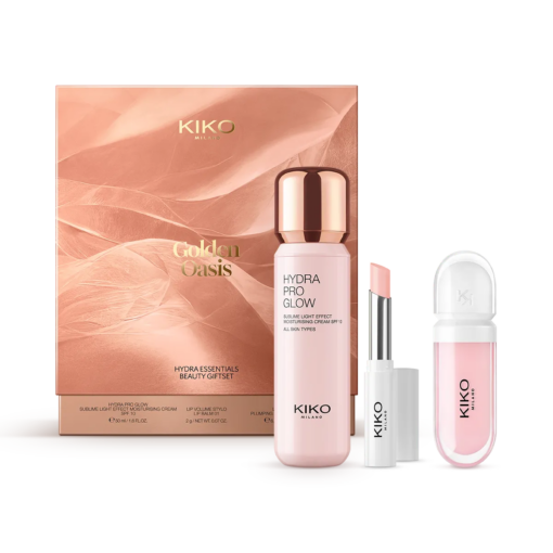 conjunto de presente de beleza essencial golden oasis hydra
