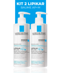Kit com 2 Lipikar Baume AP + M - Hidratante Corporal 400ml